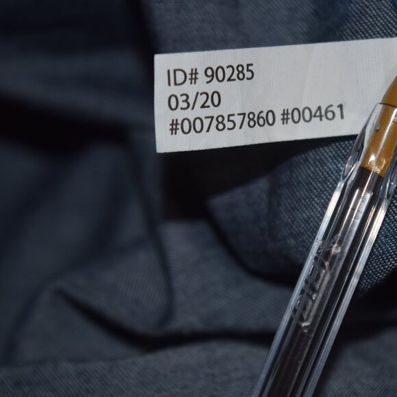 EXPRESS Denim Puff Sleeve Shift Dress, size s/p - Picture 5 of 6